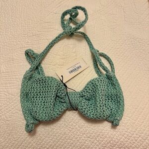 Montce Seafoam Crochet Bikini Top